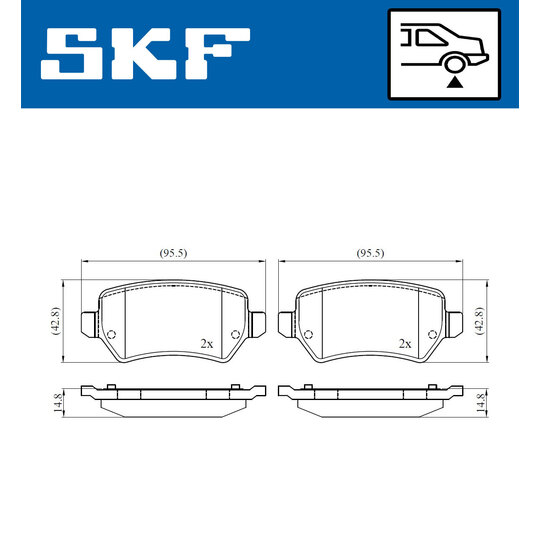 VKBP 90453 - Brake Pad Set, disc brake 