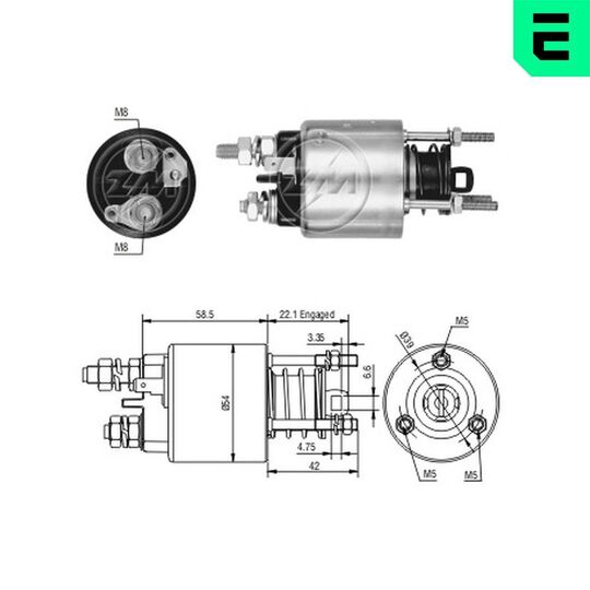 ZM4595 - Solenoid Switch, starter 