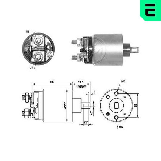 ZM1710 - Solenoid Switch, starter 