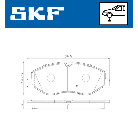 VKBP 80213 - Brake Pad Set, disc brake 