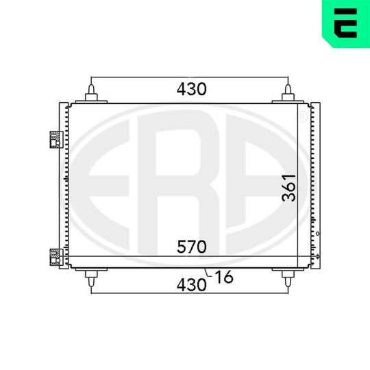 667068 - Condenser, air conditioning 