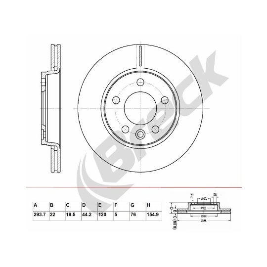 BR 361 VA100 - Brake Disc 