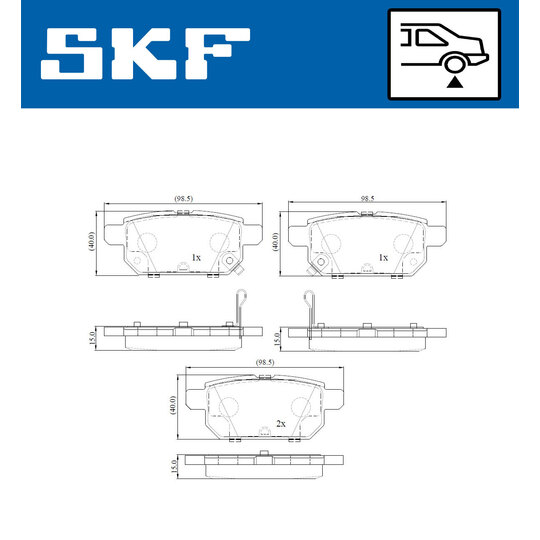 VKBP 90192 A - Brake Pad Set, disc brake 