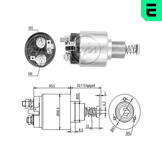 ZM676 - Solenoid Switch, starter 