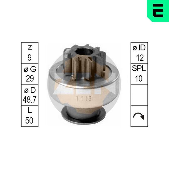 ZN1113 - Freewheel Gear, starter 