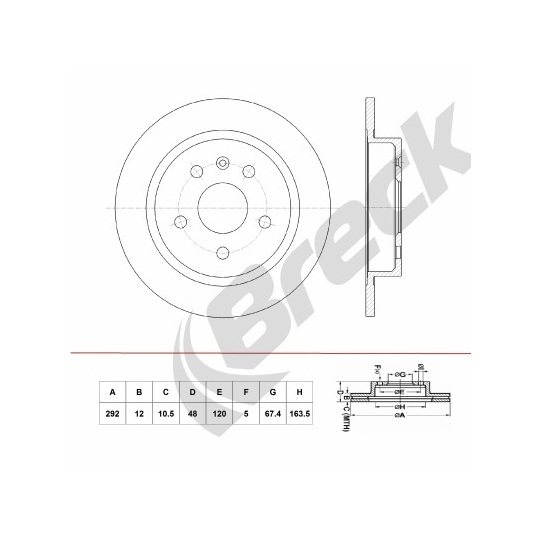 BR 063 SA100 - Brake Disc 