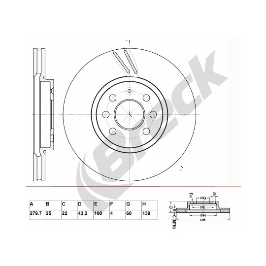 BR 311 VA100 - Brake Disc 