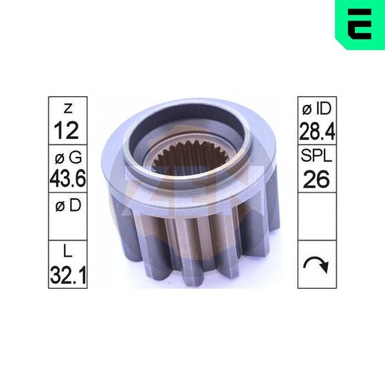 ZN12967 - Drev, startmotor 