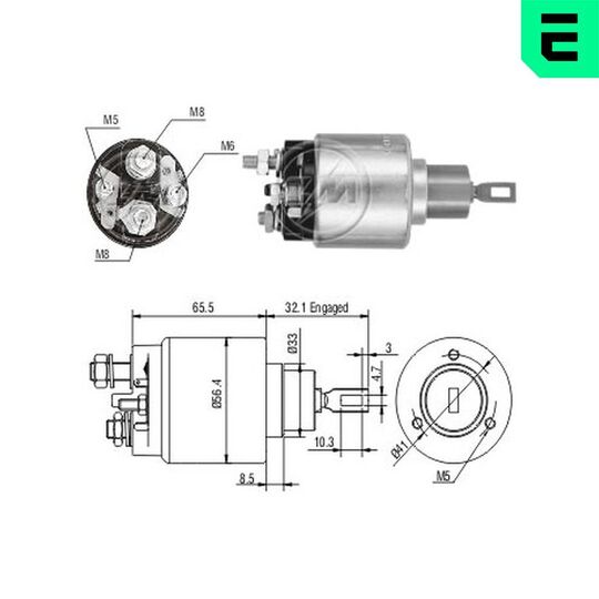 ZM475 - Solenoid Switch, starter 