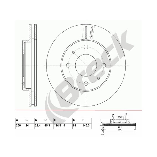 BR 380 VA100 - Brake Disc 