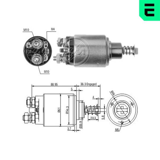 ZM538 - Solenoid Switch, starter 