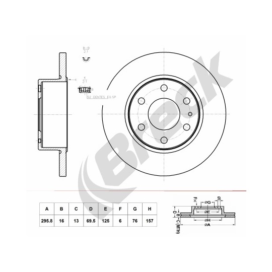 BR 062 SA1A0 - Brake Disc 