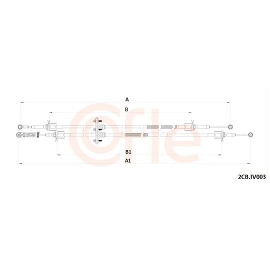 92.2CB.IV003 - Cable, manual transmission 