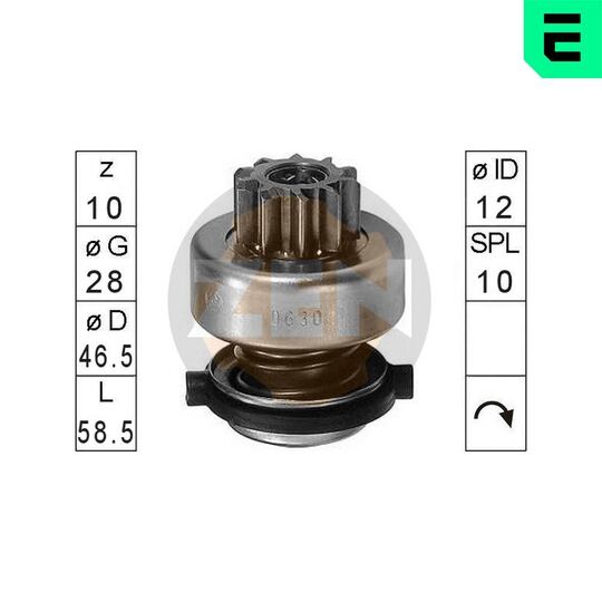 ZN0630 - Freewheel Gear, starter 