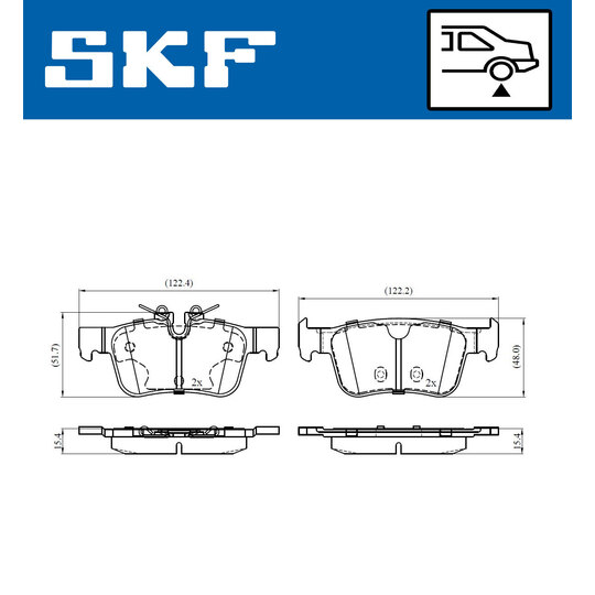 VKBP 90544 - Brake Pad Set, disc brake 