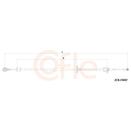 92.2CB.FI047 - Cable, manual transmission 