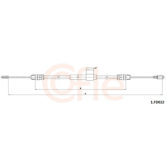 92.1.FD022 - Cable, parking brake 