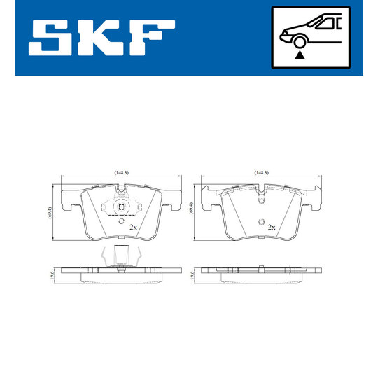 VKBP 80103 - Brake Pad Set, disc brake 