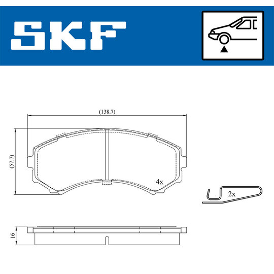 VKBP 80252 A - Brake Pad Set, disc brake 