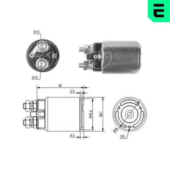 ZM656 - Solenoid Switch, starter 