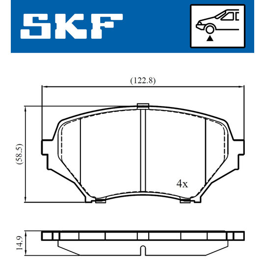 VKBP 80592 A - Brake Pad Set, disc brake 