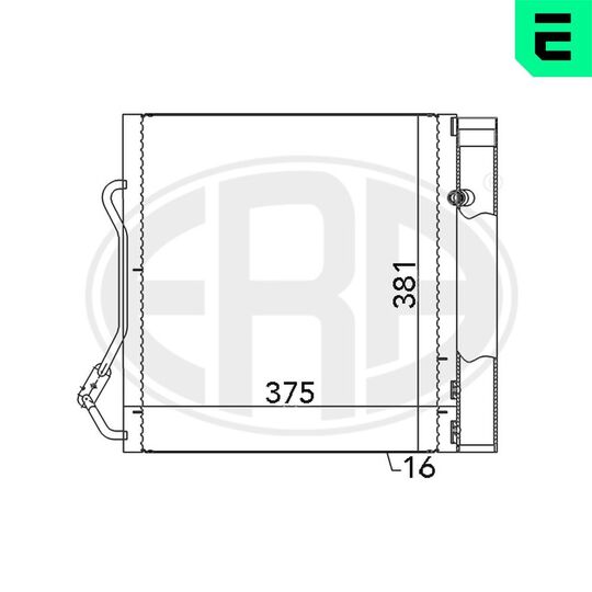 667042 - Condenser, air conditioning 