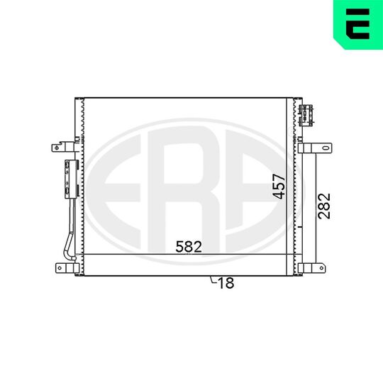 667067 - Condenser, air conditioning 