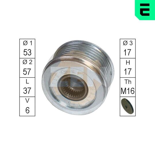 ZN5569 - Alternator Freewheel Clutch 