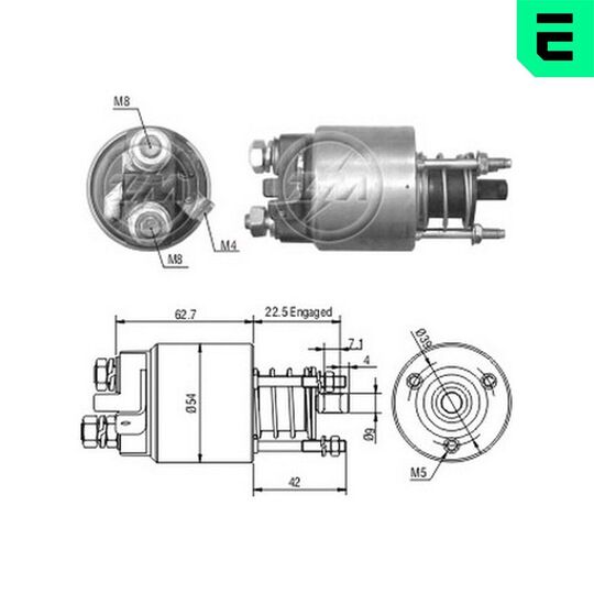 ZM5395 - Magnetlülitus, starter 