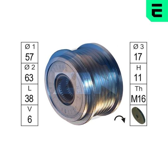 ZN5561 - Alternator Freewheel Clutch 