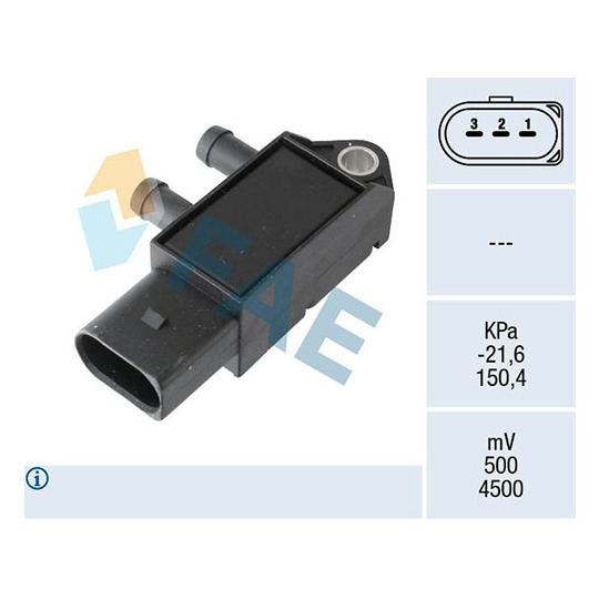 16150 - Sensor, avgastryck 