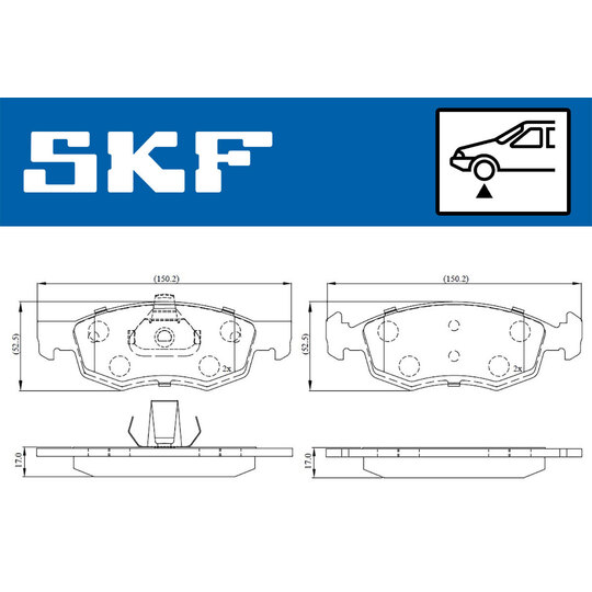 VKBP 80294 - Brake Pad Set, disc brake 