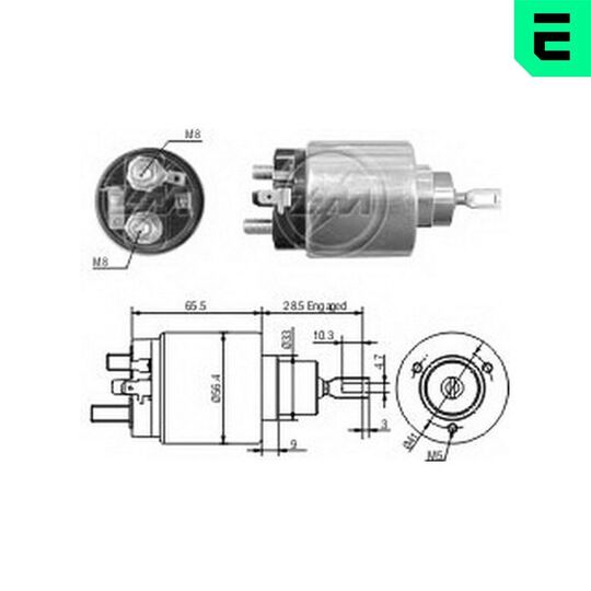 ZM1773 - Solenoid Switch, starter 