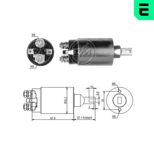 ZM1891 - Solenoid Switch, starter 