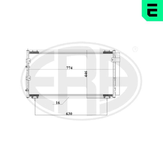 667188 - Condenser, air conditioning 