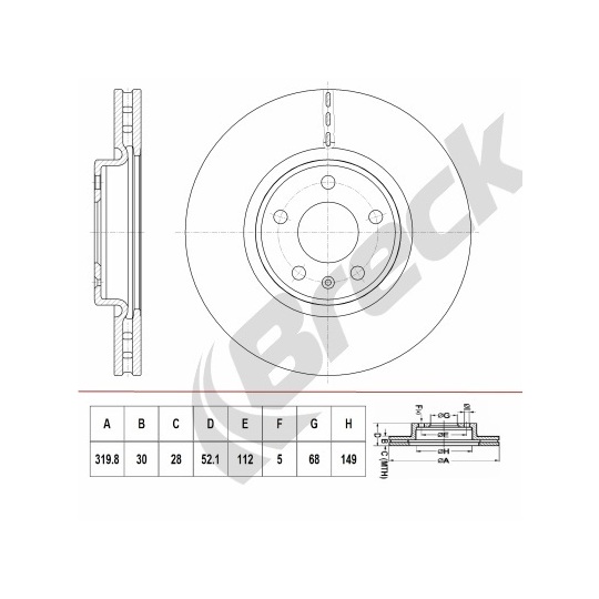 BR 414 VH100 - Brake Disc 