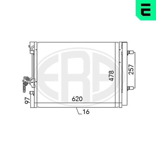 667115 - Lauhdutin, ilmastointilaite 