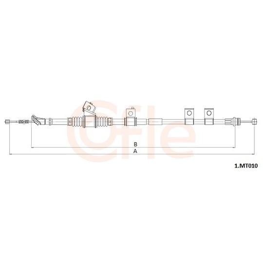 92.1.MT010 - Cable, parking brake 