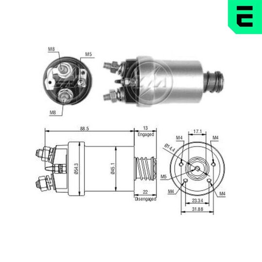 ZM561 - Solenoid Switch, starter 