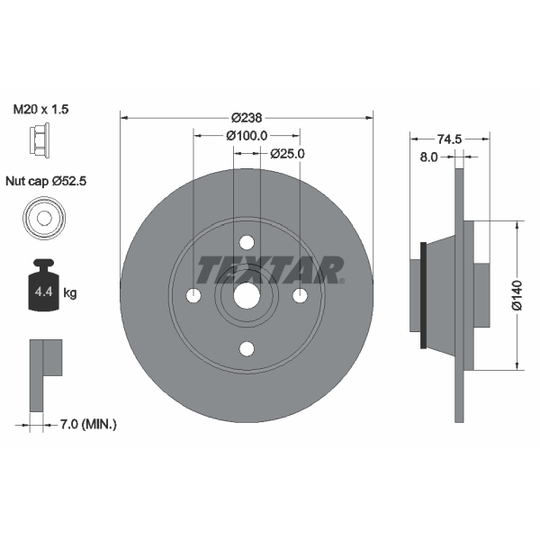 92154103 - Brake Disc 