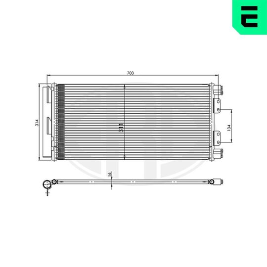 667219 - Condenser, air conditioning 