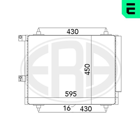 667063 - Condenser, air conditioning 