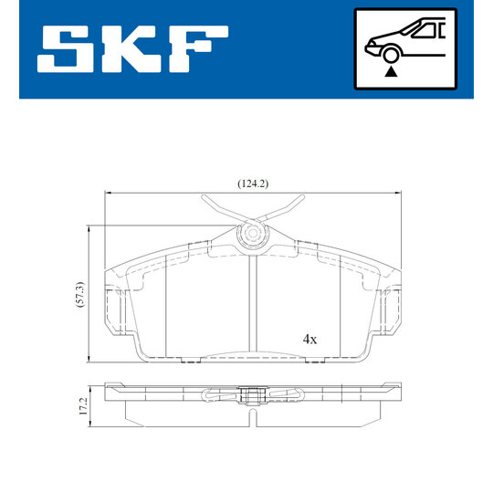 VKBP 80428 - Brake Pad Set, disc brake 