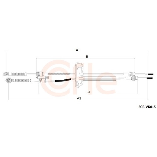 92.2CB.VK015 - Cable, manual transmission 