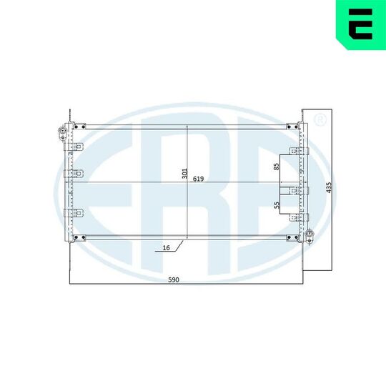 667276 - Condenser, air conditioning 