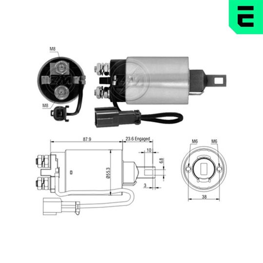 ZM2896 - Solenoid Switch, starter 