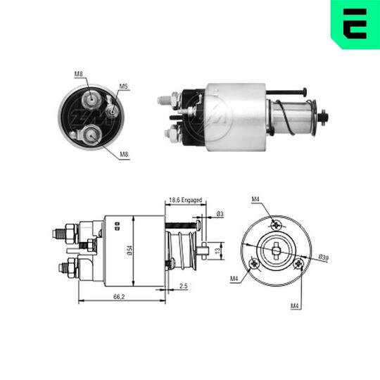 ZM1496 - Solenoid Switch, starter 