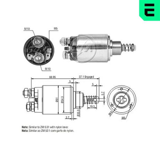 ZM631 - Magnetlülitus, starter 