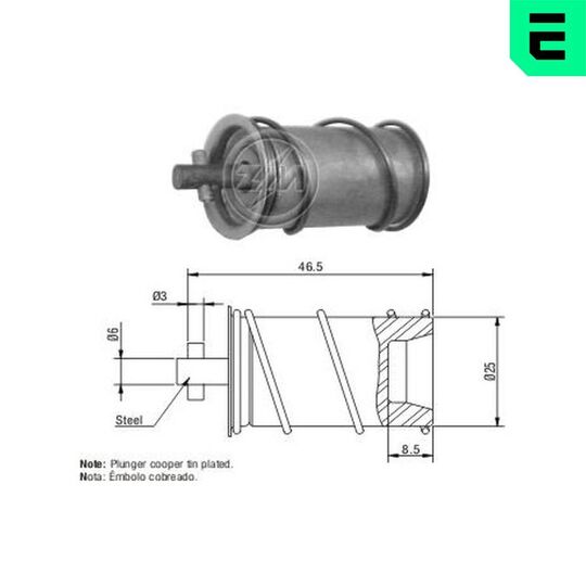 ZM159094 - Solenoid, startmotor 