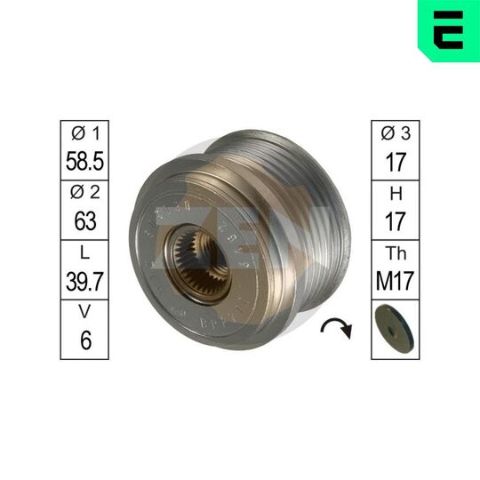 ZN5462 - Alternator Freewheel Clutch 